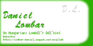 daniel lombar business card